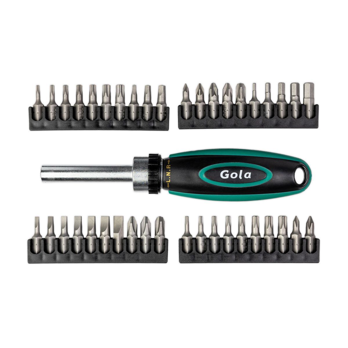 RÁČNOVÝ ŠROUBOVÁK 1/4" + 40 ks bitů v sadě produkt 11809640