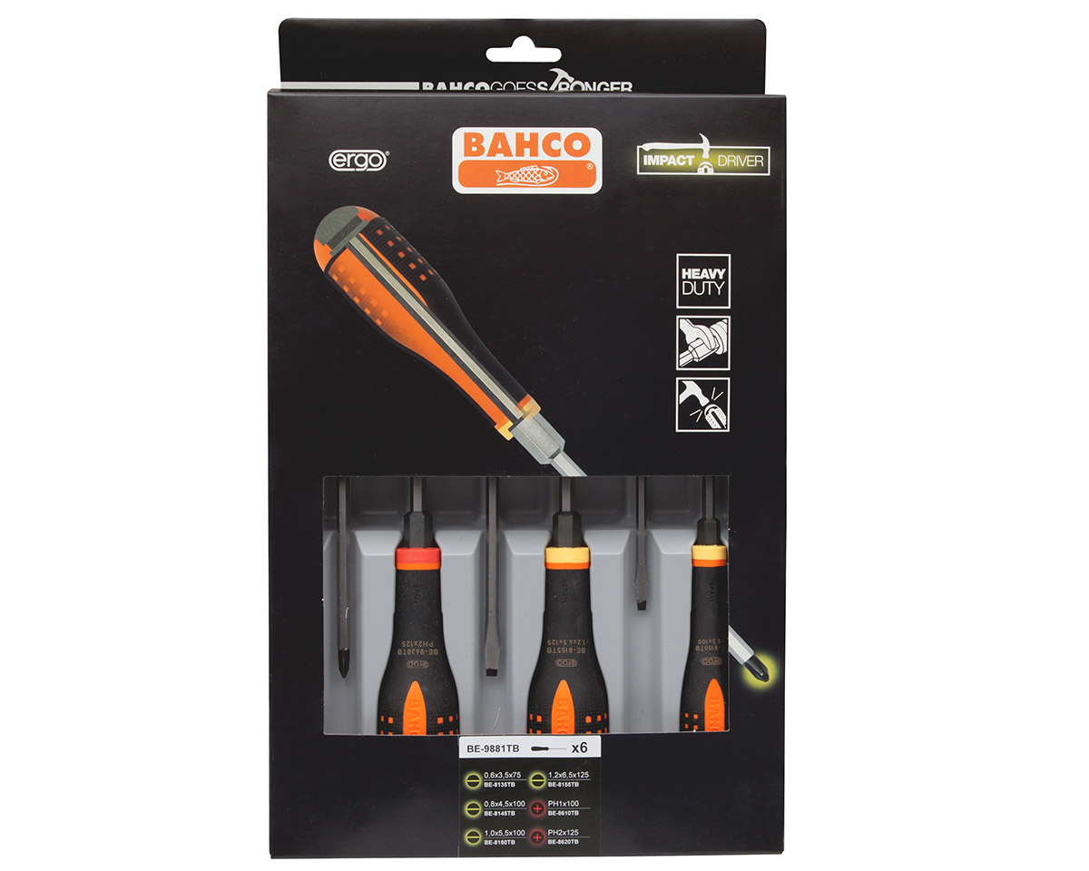 BAHCO SADA ŠROUBOVÁKŮ ÚDEROVÉ BE-9881TB produkt 16230508