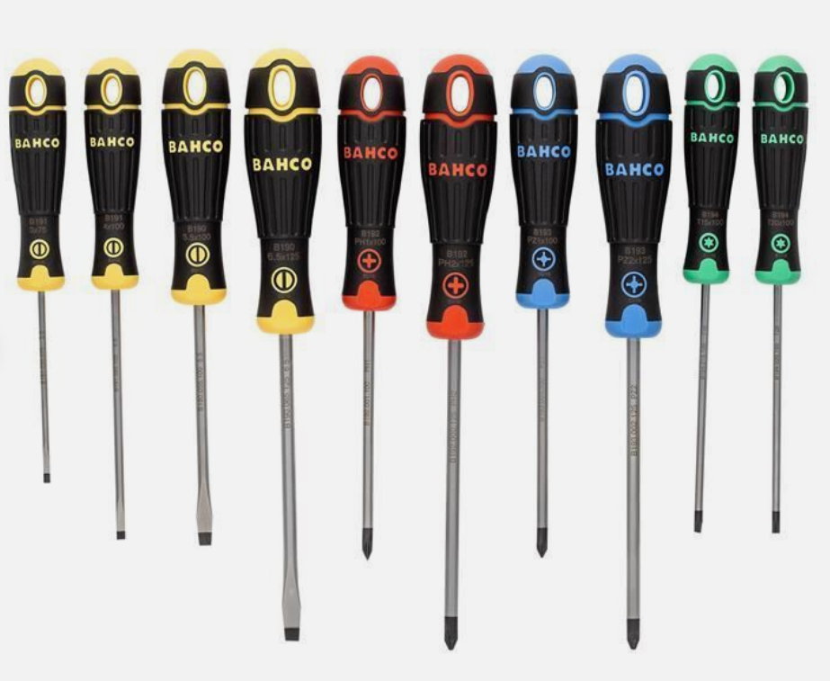 Sada šroubováků BahcoFit s barevnou rukojetí, 10 ks produkt 16234310