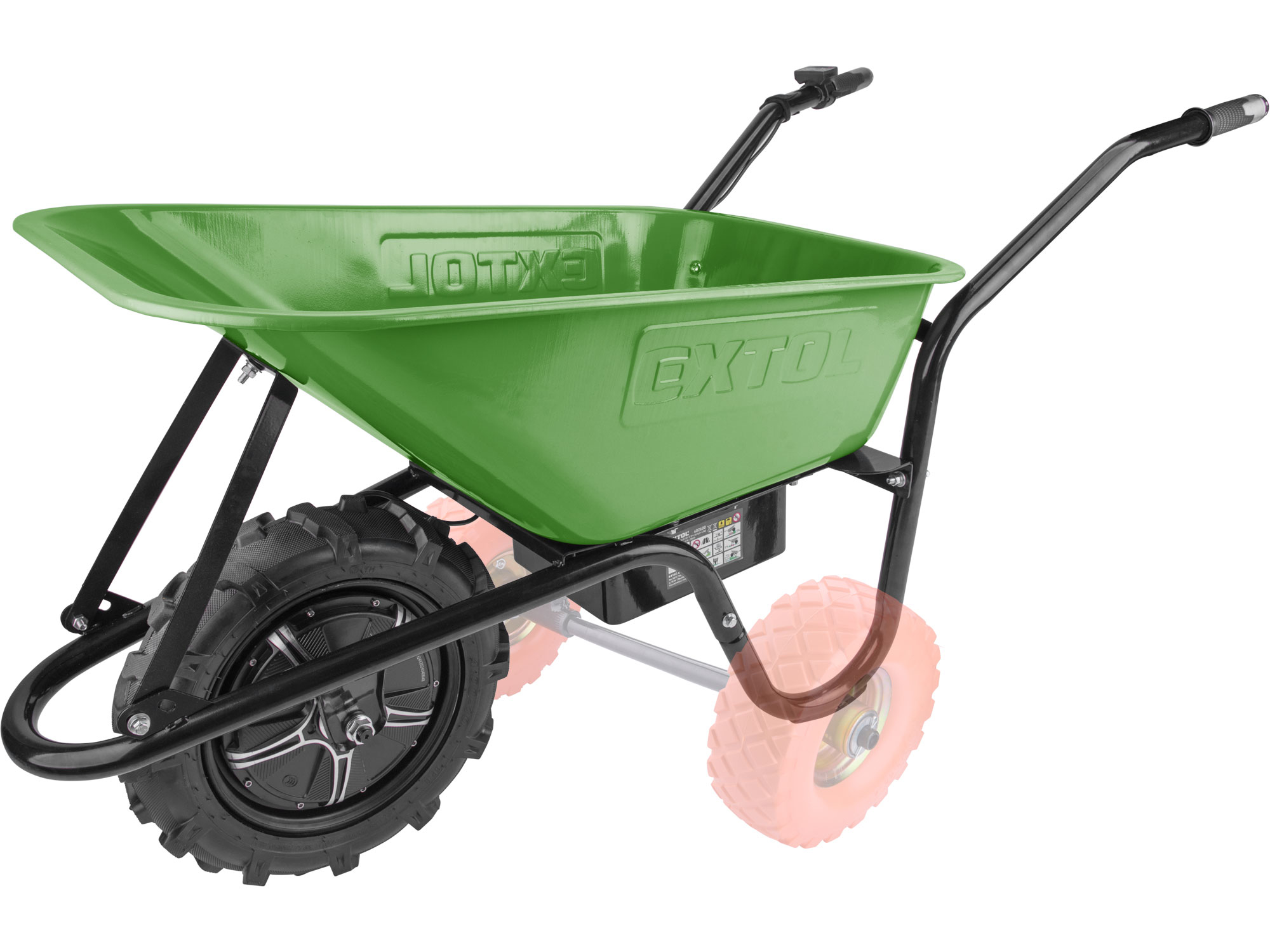 Kolečko stavební aku, 150kg, 80l   24V baterie produkt 18508010