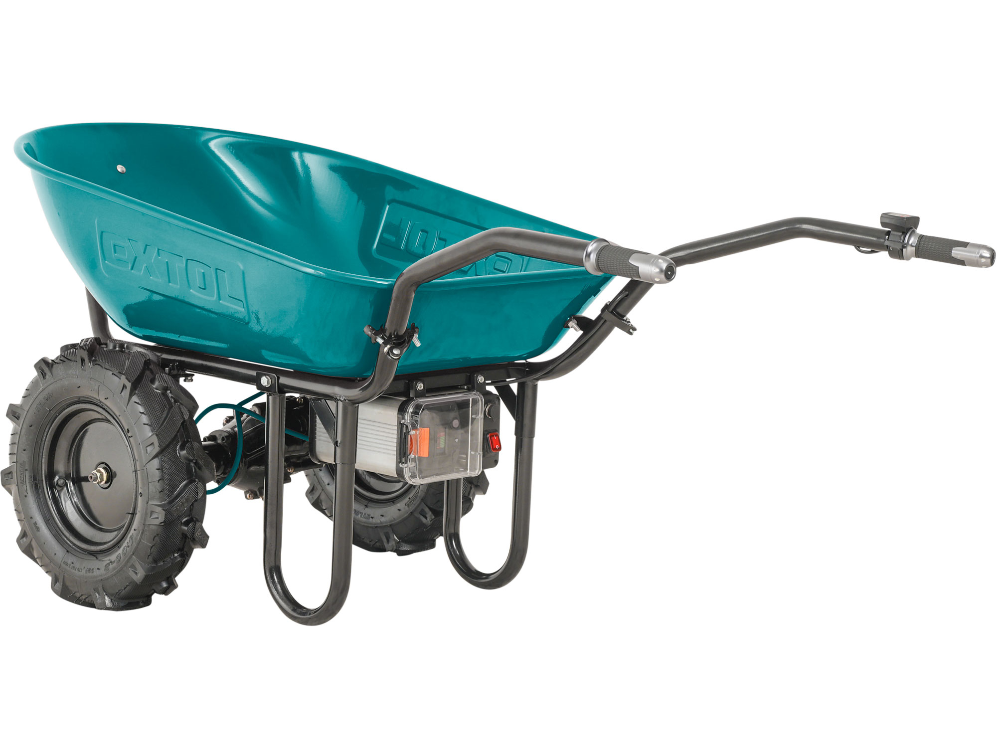 Kolečko AKU  dvoukolák s převodovkou, 260kg, 100l, 40V Li-ion, 6Ah produkt 18508015