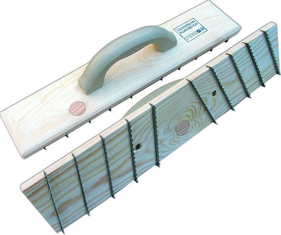 ŠKRABÁK NA PÓROBETON - DŘEVĚNÝ 10 x pilkový břit 450 x 100 plastová ručka produkt 22110021