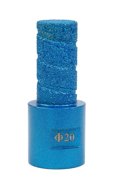 DIAMANTOVÁ FRÉZA PRO ZVĚTŠOVÁNÍ OTVORŮ, průměr 20mm, POVRCHOVĚ NANESENÝ DIAMANT - M14, SUCHÉ VRTÁNÍ produkt 22131154