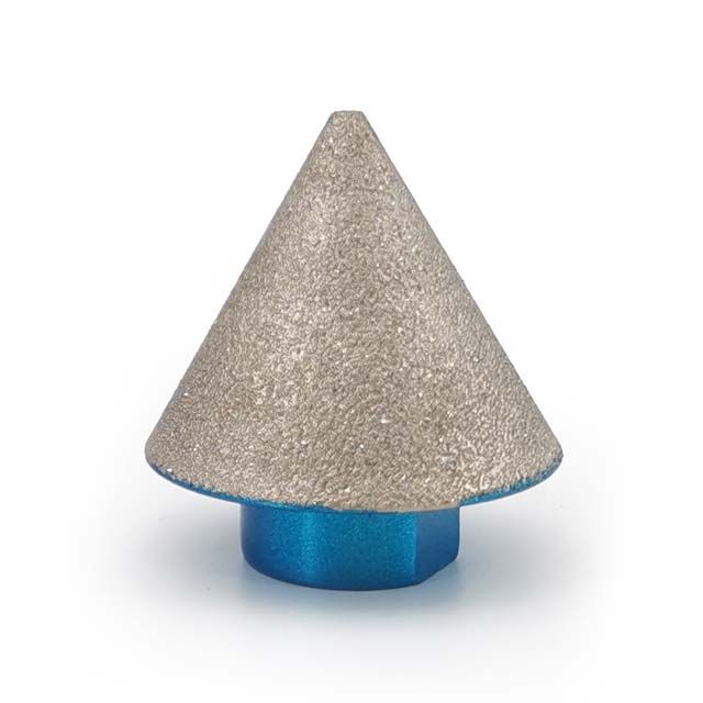 DIAMANTOVÁ FRÉZA PRO ZVĚTŠOVÁNÍ A ÚPRAVU OTVORŮ - KUŽEL, průměr 0-35mm, výška 35mm. POVRCHOVĚ NANE produkt 22131155