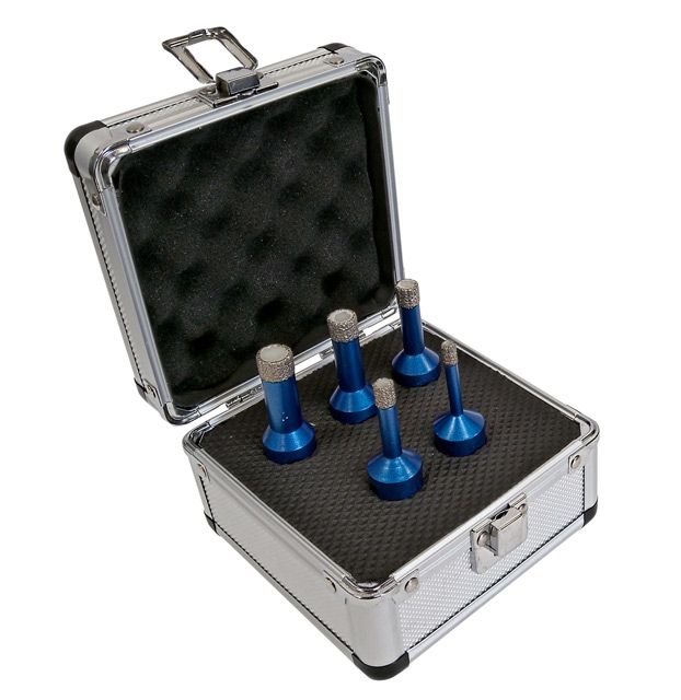 VRTÁKY DIAMANTOVÉ KORUNKOVÉ PROFI - SADA Ø 6, 8, 10, 12, 14mm, POVRCHOVĚ NANESENÝ DIAMANT - M14, SU produkt 22131157