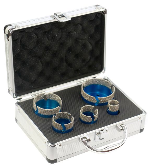 VRTÁKY DIAMANTOVÉ KORUNKOVÉ PROFI - SADA Ø 22, 35, 40, 55, 68mm, POVRCHOVĚ NANESENÝ DIAMANT - M14, produkt 22131158