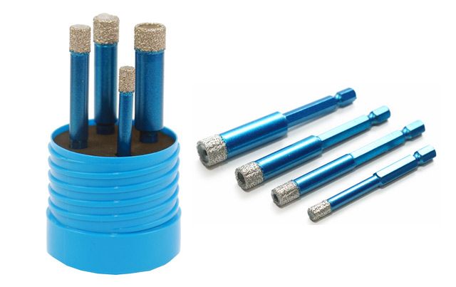 VRTÁKY DIAMANTOVÉ KORUNKOVÉ PROFI - SADA Ø 6, 8, 10, 12 POVRCHOVĚ NANESENÝ DIAMANT - ŠESTIHRAN, SUC produkt 22131164