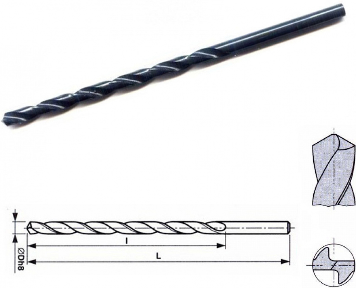 VRTÁK DLOUHÝ HSS černý 221125 produkt 31144740M