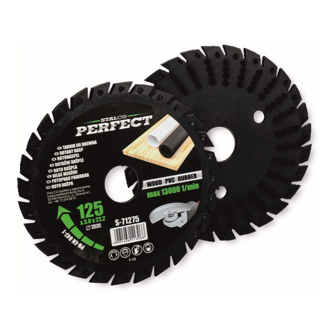 Rotační rašple s pilou 125x22,2x3 řezná + brusná produkt 38170214