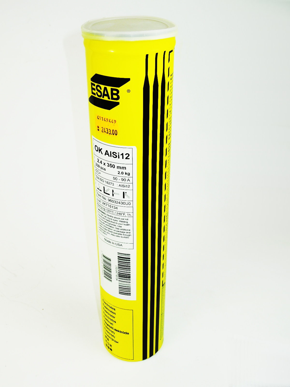 OK AlSi12 2.4/350 4x2.0kg Svařovací elektroda produkt 41149449