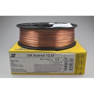 OK 12.51 1.0 5kg G3Si1 Svařovací drát MIG-MAG CO2 produkt 41178120