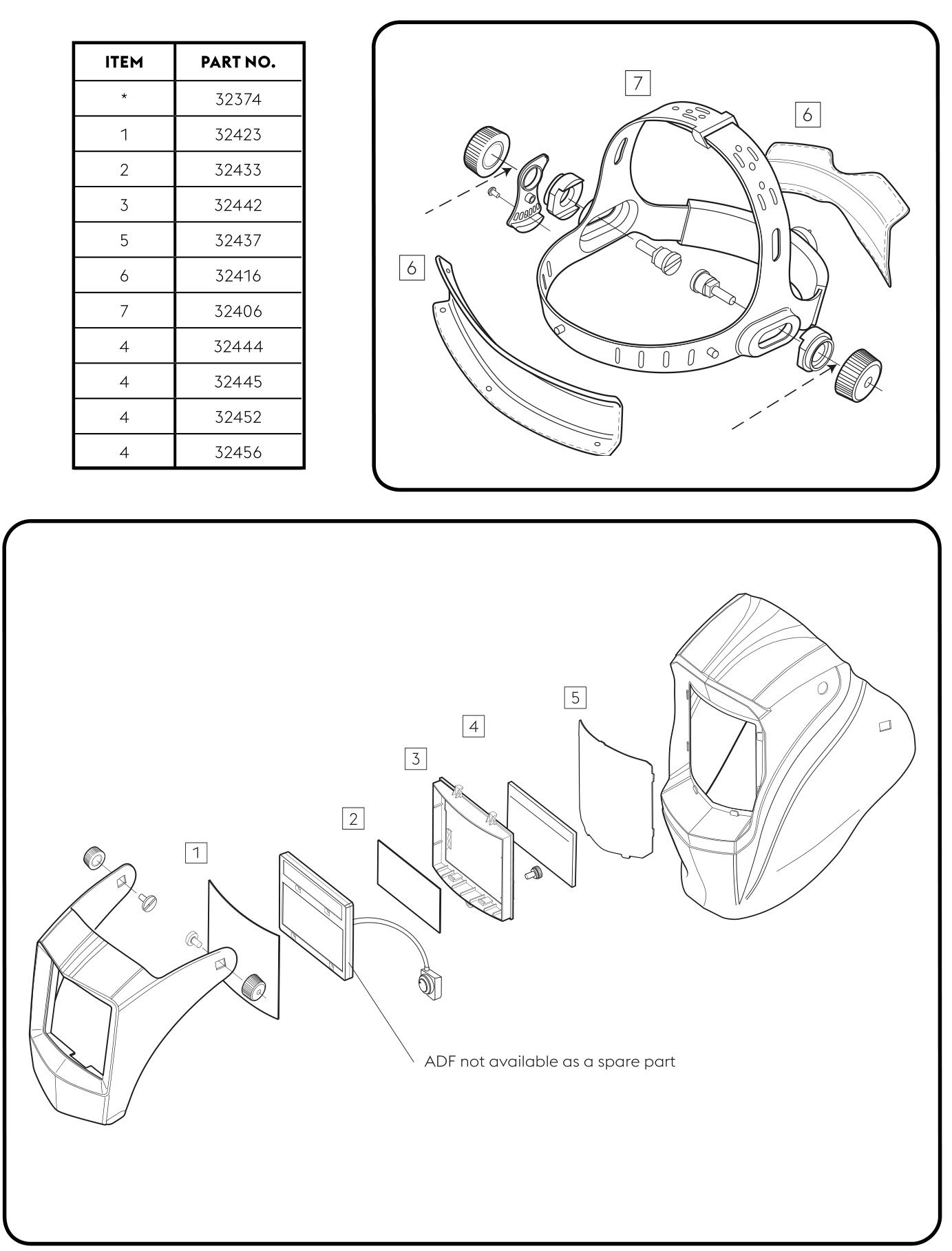 Potítko pro helmy Guardian (pár přední+zadní) produkt 41815205