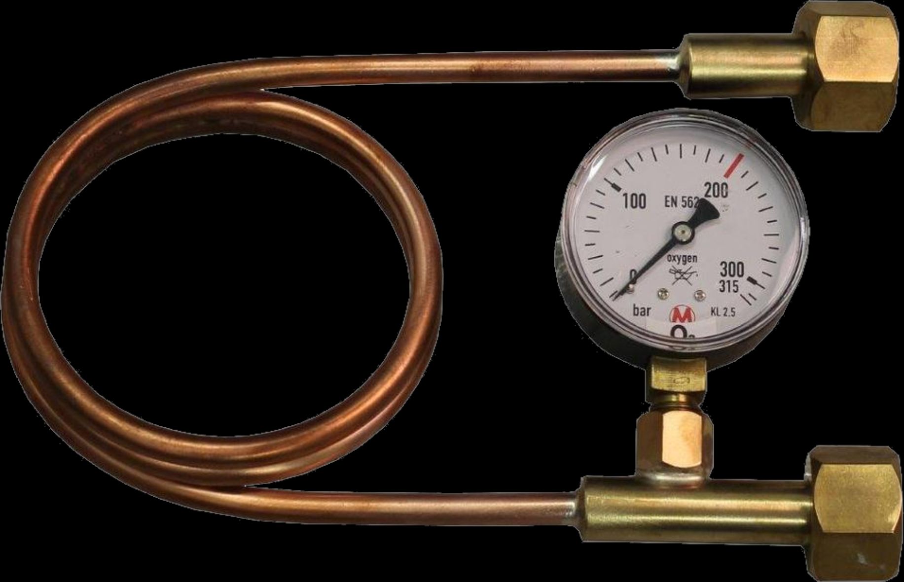 Přepouštěcí trubka s manometrem O2, Argon produkt 49422100