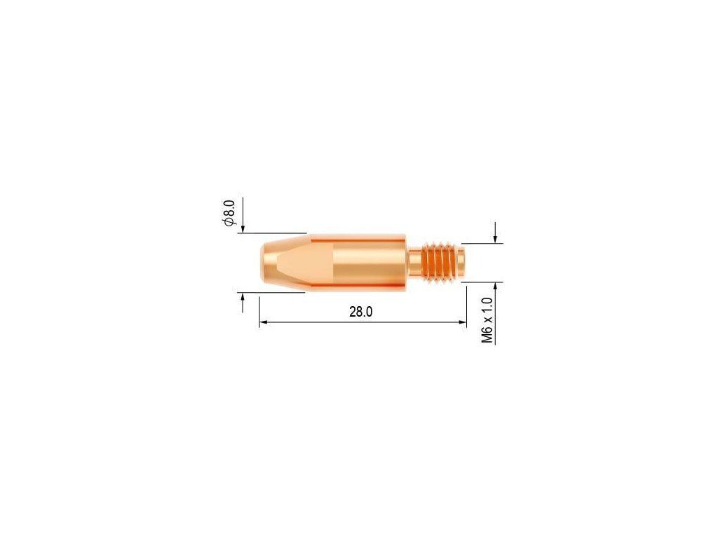 Průvlak  M6 Zesílený délka 28mm produkt 43140200M
