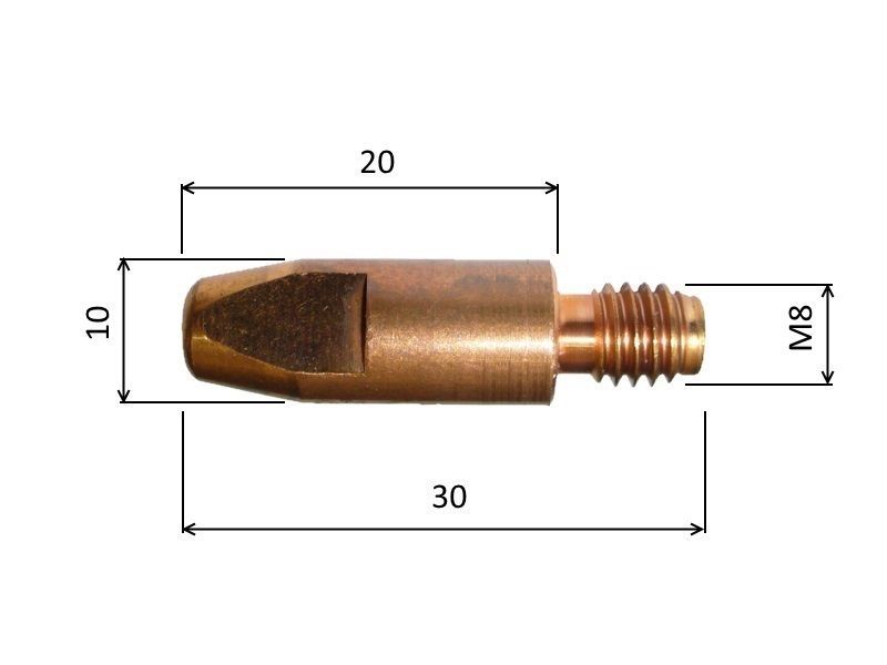 Průvlak  M8 pro Al produkt 43145070M
