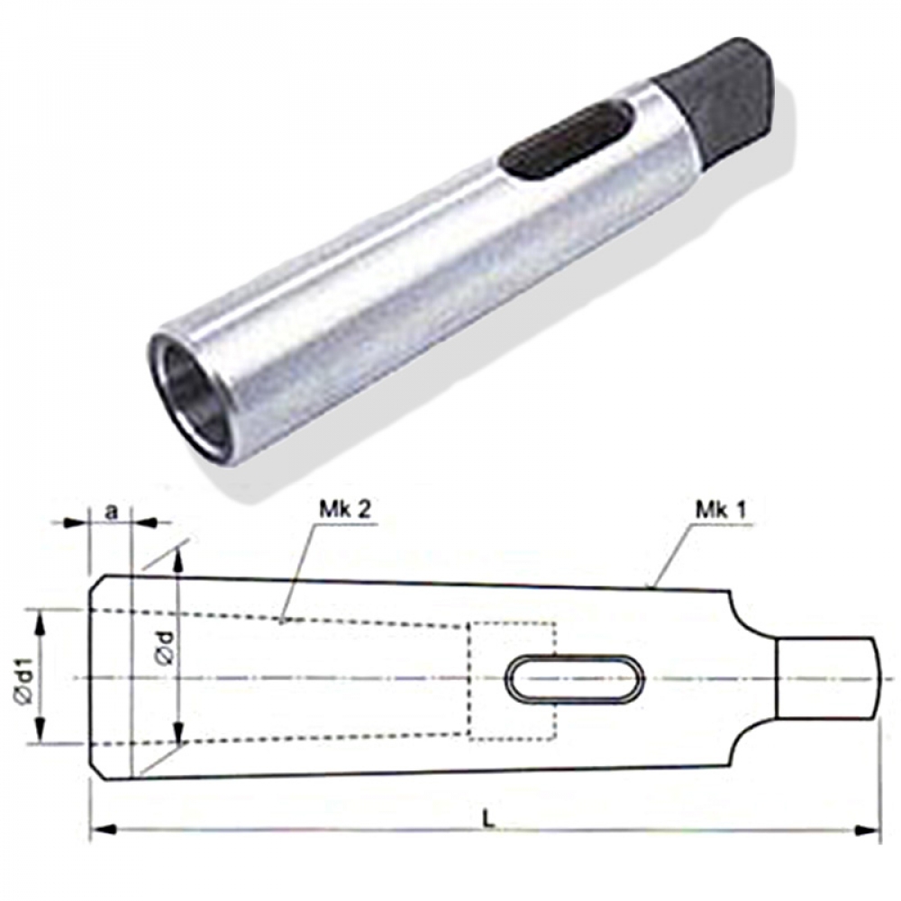REDUKČNÍ POUZDRO S KUŽELEM MORSE 241240 produkt 53100100M
