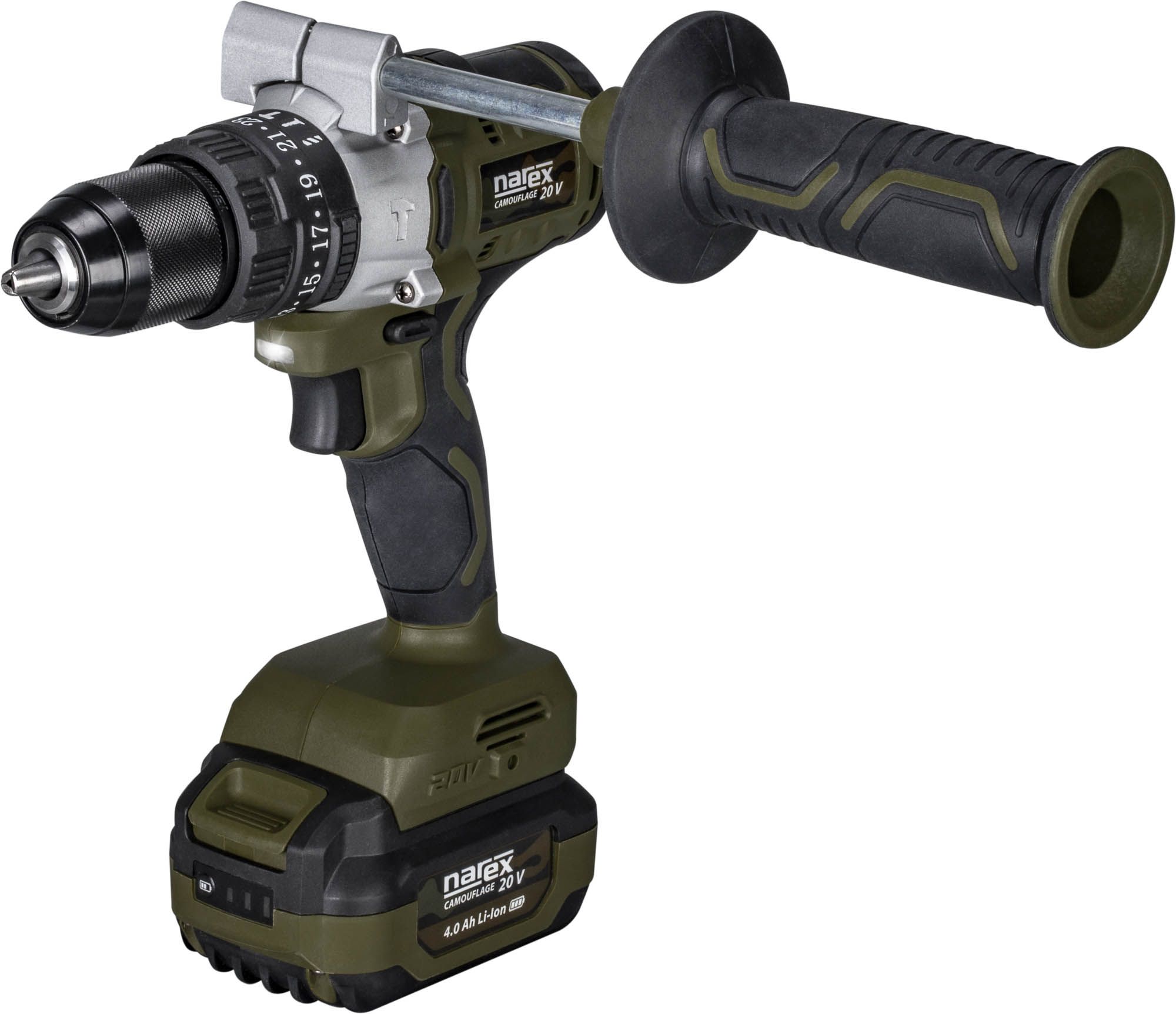 NAREX CAMOUFLAGE AKU PŘÍKLEPOVÁ VRTAČKA CSP 13-2 BASIC BOX bez baterií produkt 71108002