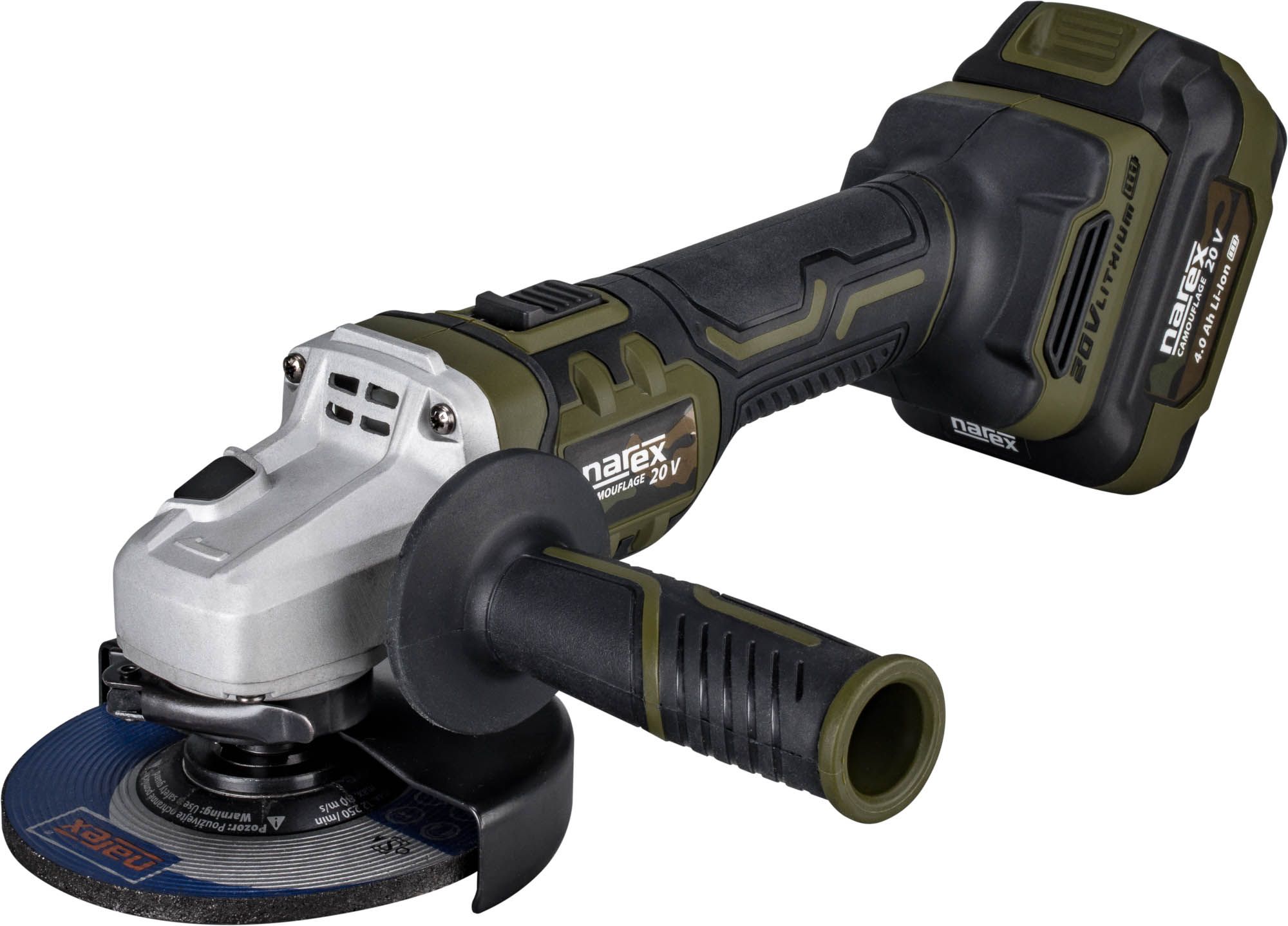 NAREX CAMOUFLAGE AKU ÚHLOVÁ BRUSKA 125MM CBU 125 BASIC BOX bez baterií produkt 71108006