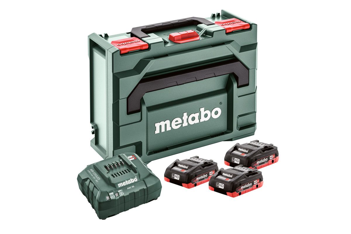 metabo AKU SET 4,0 Ah 3x AKUMULÁTOR LiHD,1x NABÍJEČKA ASC 55 produkt 72109695