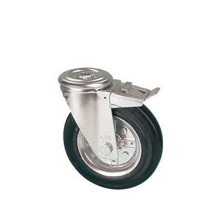 Kolečko transportní CIN/QRD otočné s otvorem a brzdou produkt 77508988M