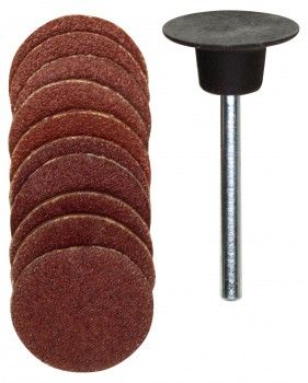 PROXXON PRYŽOVÝ TALÍŘ S BRUSNÝMI KOTOUČKY (10ks) + TRN produkt 79111660