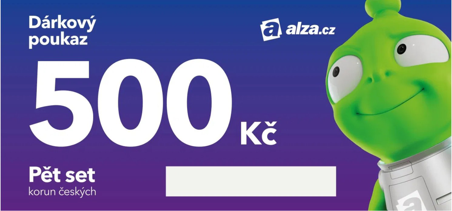 Kupon ALZA na 500 Kč  pouze jako bonus pro stálé zákazníky produkt 79460050