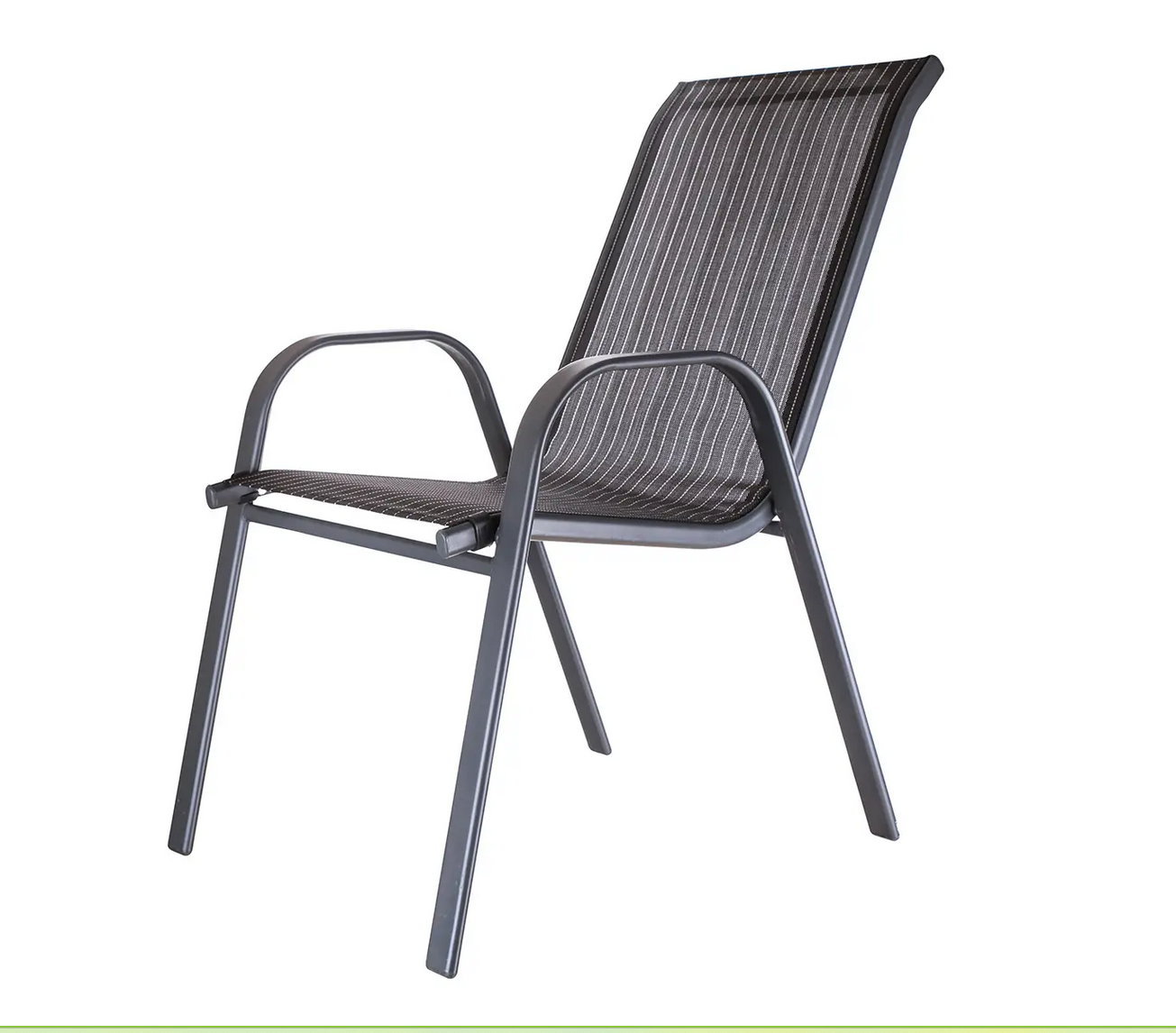 Pár židlí zahradních HARROW 56x68x93cm ocel/textilén  2 ks lehké větru dešti odolné produkt 79460083