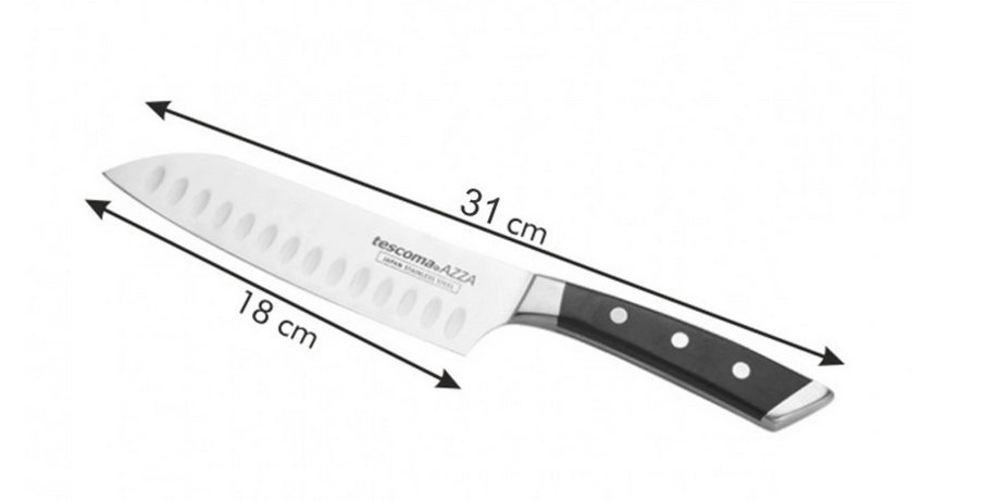 Nůž japonský AZZA SANTOKU 18 cm produkt 7948070