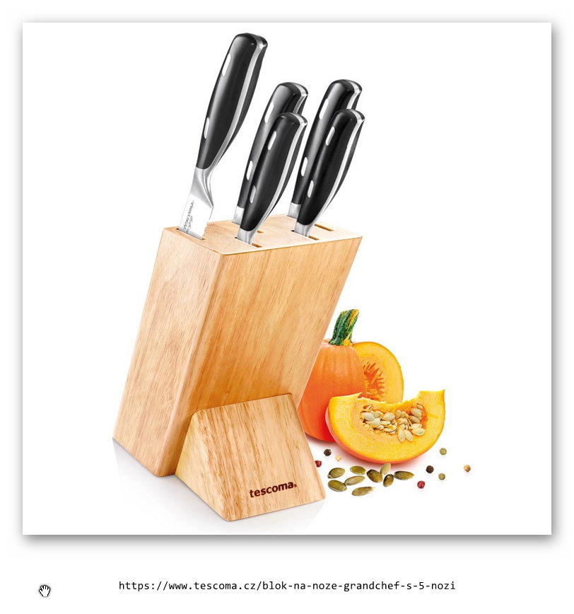 Blok na nože GrandCHEF, s 5 noži produkt 7948120