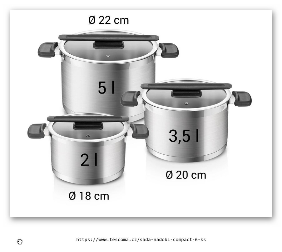 Sada nádobí COMPACT, 6 ks produkt 7948170