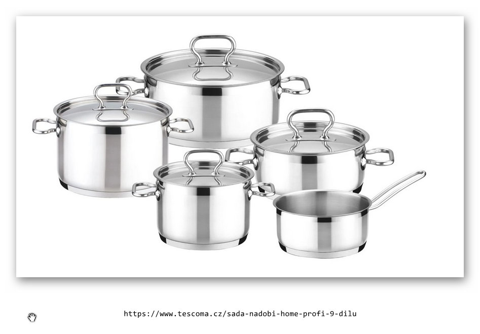 Sada nádobí HOME PROFI, 9 dílů produkt 7948210