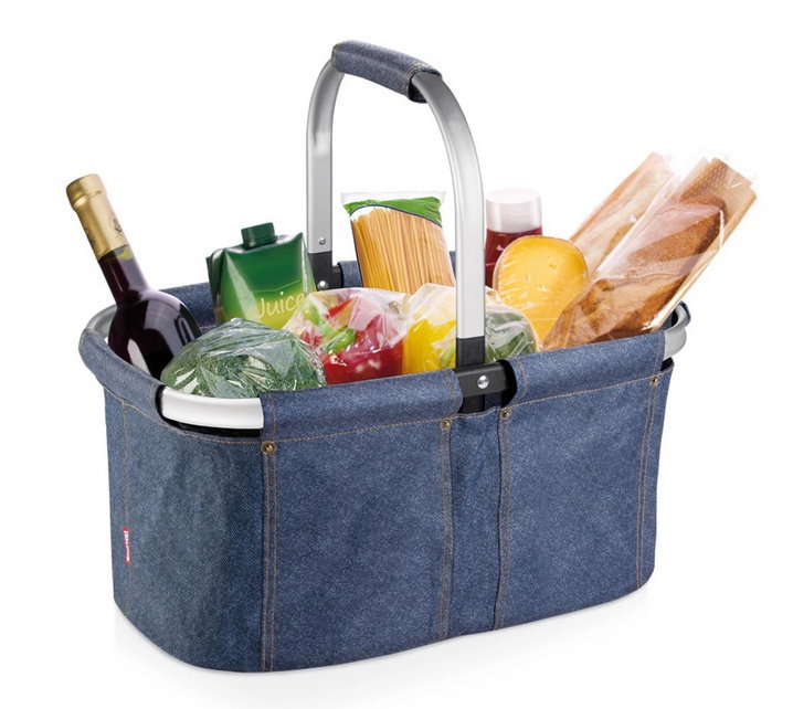 Nákupní košík skládací SHOP! denim style produkt 7948380