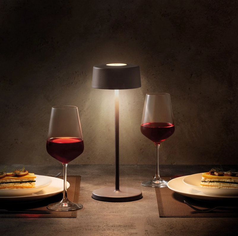 Aku lampa stolní FANCY HOME, šedá produkt 7948390