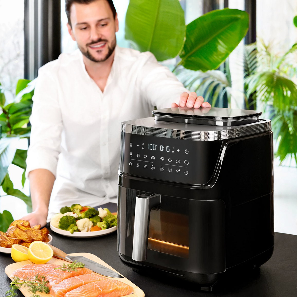 Horkovzduš.napařovací fritéza PRESIDENT produkt 7948480