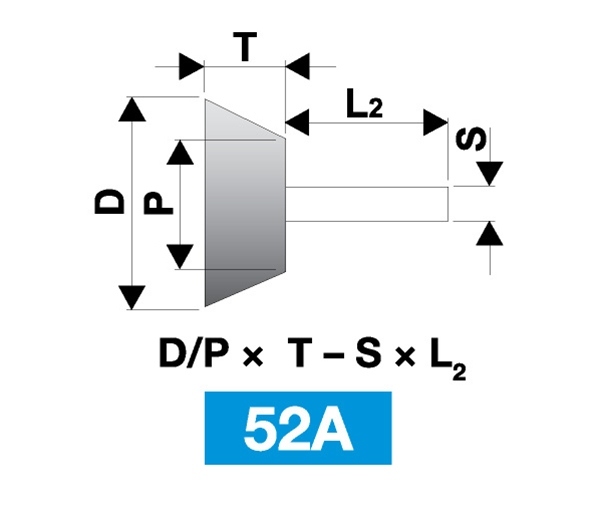 Brusné tělísko 32451 na kovy, plasty, skla Keramické  bílé produkt 81007291M