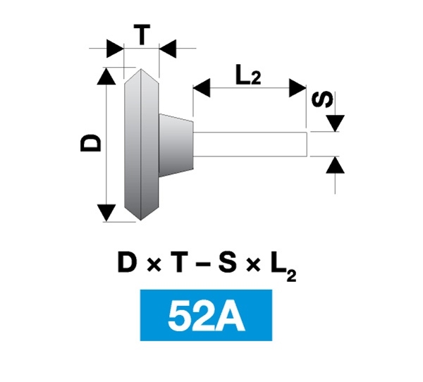 Brusné tělísko 32961 na nerezi, oceli Keramické  růžové produkt 81007377M