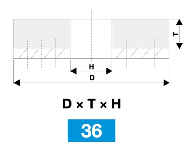 Brusný kotouč 437451 96A 20 Q 5 B C40 T36 125×63×55 SE 4 MATKAMI M8 Keramický  42474 1263 produkt 81011965