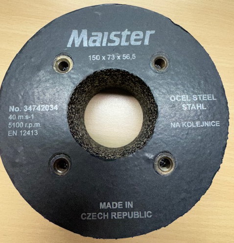 Brusný kotouč na kolejnice 150X73X56,5 SE 4 MATICEMI M8 "MAISTER" produkt 81012290