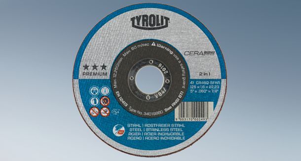 Kotouč řezný Cerabond extra výkonný ocel a nerez 2v1 *** Tyrolit NOVINKA produkt 82120200M
