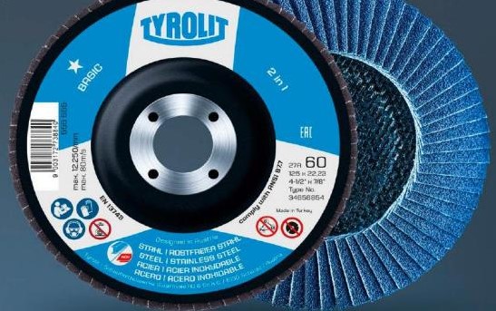 Lamelový kotouč Tyrolit * 125x22.2 ZA 40-325 *2v1 produkt 82200212