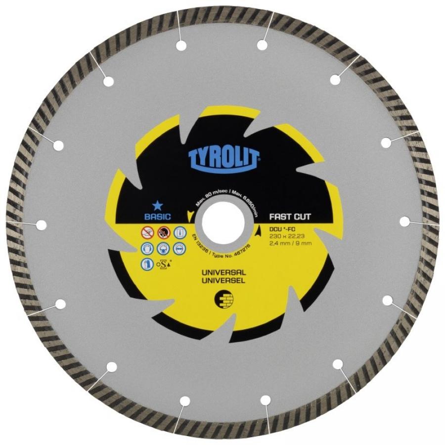 Diamantový  kotouč  universální TYROLIT * ECO LINE  turbo produkt 82510070M