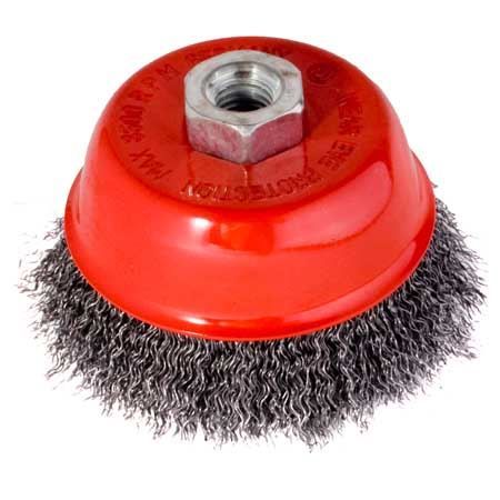 KARTÁČ DRÁTĚNÝ HRNKOVÝ VD 75 mm M14 drát 0,3mm produkt 86121600