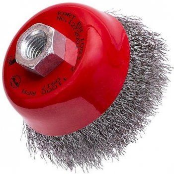 KARTÁČ DRÁTĚNÝ HRNKOVÝ OCEL VLNITÝ DRÁT produkt 86121600M