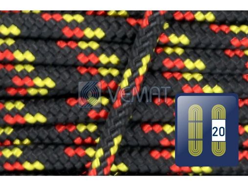 Lano PES pr. 4mm 16-pramenné, s jádrem 20m nosnost do 235kg produkt 90530164