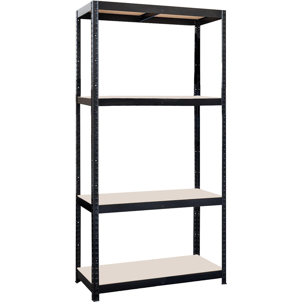 regál 900x450x1800mm, 4 police, ocel ČER + MDF deska produkt 91200820