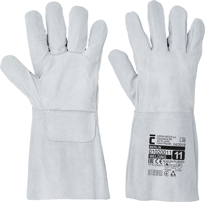 RUKAVICE PRACOVNÍ SVÁŘEČSKÉ MERLIN vel.11 produkt 94100550