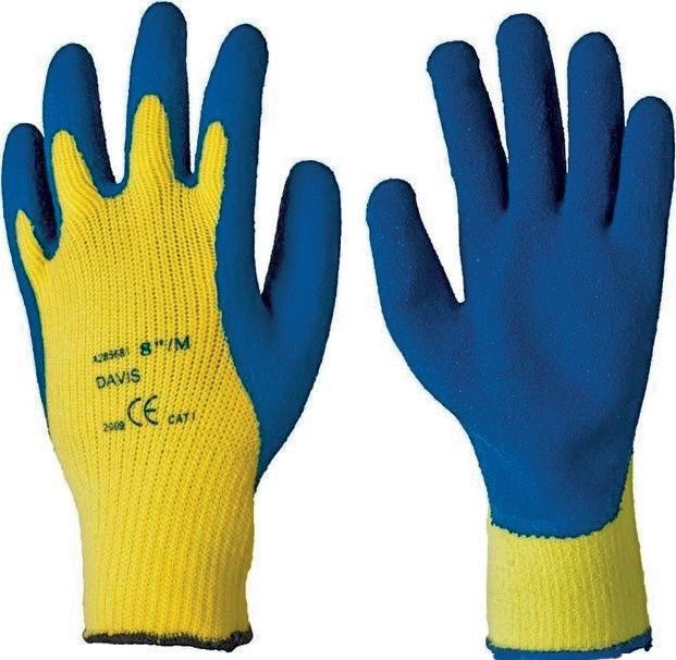 RUKAVICE PRACOVNÍ ZIMNÍ  DAVIS  vel. 8, 10   máčené latex produkt 94100626M