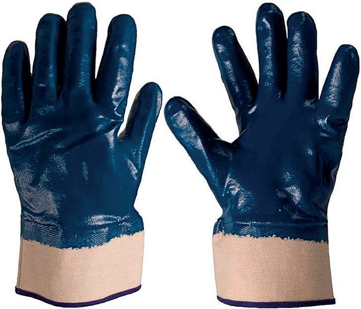 RUKAVICE PRACOVNÍ SIDNEY vel.9 - 11 celomáčené, nitril, silné, tuhá manžeta ( SWIFT ) produkt 94101700M