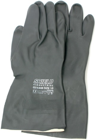 RUKAVICE PRACOVNÍ  CHEMICKÉ  LATEXOVÉ PRŮMYSL.  S/7 - XL/10  černé produkt 94102210M