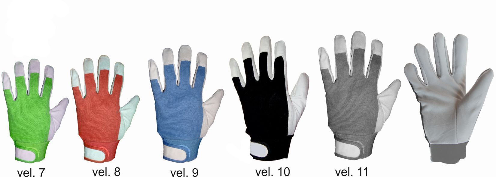 RUKAVICE PRACOVNÍ MONTER AB vel. 7 - 11 suchý zip kombi produkt 94103915M